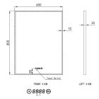 Welland Luxury-Line G770 LED tükör - fényerő + színhőfok állítás + páramentesítő + óra - 60 x 80 cm