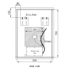 Welland Luxury-Line G770 LED tükör - fényerő + színhőfok állítás + páramentesítő + óra - 60 x 80 cm