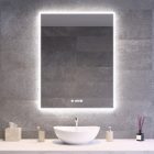 Welland Luxury-Line G773 LED tükör - fényerő + színhőfok állítás + páramentesítő + óra - 70 x 90 cm