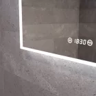 Welland Luxury-Line G772 LED tükör - fényerő + színhőfok állítás + páramentesítő + óra - 75 x 100 cm