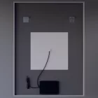 Welland Luxury-Line G772 LED tükör - fényerő + színhőfok állítás + páramentesítő + óra - 75 x 100 cm