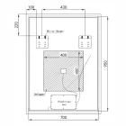 Welland Luxury-Line G772 LED tükör - fényerő + színhőfok állítás + páramentesítő + óra - 75 x 100 cm