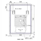 Álló fürdőszobai LED tükör 60x80cm - Páramentesítő - Digitális óra - Fényerő és színhőmérséklet szabályozás - Welland Kath