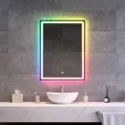 Álló RGB LED tükör 60x80cm - Fényerő + színhőfok állítás - RGB funkciók - Welland Type20