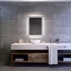 Álló fürdőszobai LED tükör 60x80cm - Mozgásérzékelő - Páramentesítő - Fényerő és színhőmérséklet szabályozás - Welland Type20V