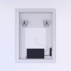 Álló fürdőszobai LED tükör 60x80cm - Mozgásérzékelő - Páramentesítő - Fényerő és színhőmérséklet szabályozás - Welland Type20V