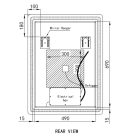 Álló fürdőszobai LED tükör 60x80cm - Mozgásérzékelő - Páramentesítő - Fényerő és színhőmérséklet szabályozás - Welland Type20V