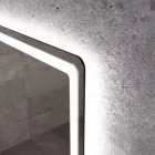 Álló fürdőszobai LED tükör 70x90cm - Páramentesítő - Digitális óra - Fényerő és színhőmérséklet szabályozás - Welland Type20V