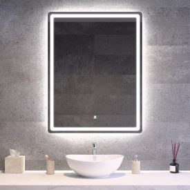 Álló fürdőszobai LED tükör 70x90cm - Mozgásérzékelő - Páramentesítő - Fényerő és színhőmérséklet szabályozás - Welland Type20V