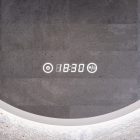 Kerek Led tükör Ø60cm Welland Alpha | Páramentesítő - Óra - Fényerő + színhőfok állítás