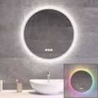 Kerek RGB Led tükör Ø60cm Welland Alpha - Fényerő + színhőfok állítás - RGB funkciók