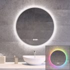 Kerek RGB Led tükör Ø70cm Welland Alpha - Fényerő + színhőfok állítás - RGB funkciók