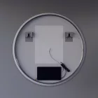 Kerek Led tükör Ø80cm Welland Alpha - Bluetooth - Páramentesítő - Óra - Fényerő + színhőfok állítás