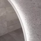 Kerek Led tükör Ø80cm Welland Alpha | Páramentesítő - Óra - Fényerő + színhőfok állítás