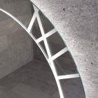 Kerek Led tükör Ø80cm Welland Chaday | Páramentesítő - Óra - Fényerő + színhőfok állítás