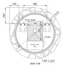 Kerek Led tükör Ø80cm Welland Chaday | Páramentesítő - Óra - Fényerő + színhőfok állítás