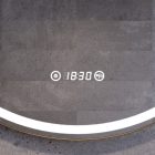 Kerek Led tükör arany színű kerettel Ø70cm Welland G1107 - Páramentesítő - Óra - Fényerő + színhőfok állítás