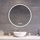 Kerek Led tükör Ø80cm Welland G6511 - Páramentesítő - Óra - Fényerő + színhőfok állítás