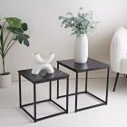 Dohányzóasztal szett | Kisasztal szett | Egymásba tolható 2db-os asztal szett | Fém lábakkal | Intenso Home