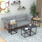 Dohányzóasztal szett | Kisasztal szett | Egymásba tolható 2db-os asztal szett | Fém lábakkal | Intenso Home