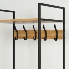 Előszobai ruhatároló fogas 3db polccal - Előszobaszekrény - Nyitott gardrób - 60x175cm Intenso Home