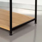 Előszobai ruhatároló fogas 3db polccal - Előszobaszekrény - Nyitott gardrób - 60x175cm Intenso Home