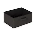 Komód 3db szövet fiókkal - Fekete acél váz - Vászonfiókos tároló - 40x68cm Intenso