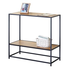 Intenso Home konzolasztal fiókkal 80x36cm - Masszív fém váz, aranytölgy szín