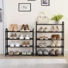 Cipőtartó állvány | Előszobai cipőtároló | 5 szintes, fekete, 62x79cm | Intenso Home