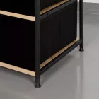 Ruhatároló fogas 2db fiókkal - Előszobaszekrény - Nyitott gardrób - 60x175cm Intenso Home