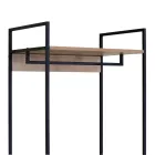 Ruhatároló fogas 2db fiókkal - Előszobaszekrény - Nyitott gardrób - 60x175cm Intenso Home