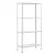 Fém salgo polc 1500x750x300mm | 4 horganyzott acél polccal | Intenso Design 
