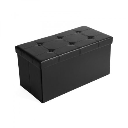 Tároló pad - ülőpad - fekete LSF105