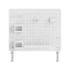 Perforált tábla, pegboard, rendszerezőkkel íróasztalhoz, fehér LVN System LV0154