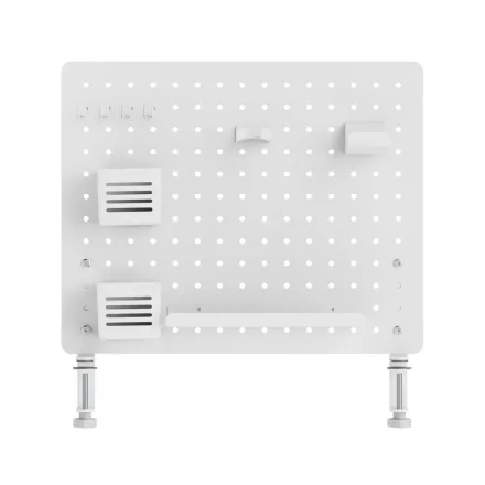 Perforált tábla, pegboard, rendszerezőkkel íróasztalhoz, fehér LVN System LV0154