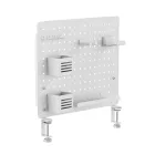 Perforált tábla, pegboard, rendszerezőkkel íróasztalhoz, fehér LVN System LV0154