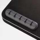 Kábelrendező íróasztalhoz, öntapadó fekete CM2 LVN System LV0175