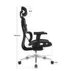 Irodai forgószék LVN System Control Pro fekete LV0656