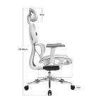 Irodai forgószék LVN System Control Pro fehér LV0657