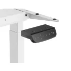 Profi elektromosan állítható magasságú íróasztal 120x67cm fehér | Dupla motor - Memória - USB - Nagy teherbírás | LVN System Control Pro
