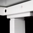 Profi elektromosan állítható magasságú íróasztal 138x67cm fehér | Dupla motor - Memória - USB - Nagy teherbírás | LVN System Control Pro