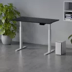 Profi elektromosan állítható magasságú íróasztal 138x67cm fekete | Dupla motor - Memória - USB - Nagy teherbírás | LVN System Control Pro