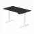 Profi elektromosan állítható magasságú íróasztal 160x80cm fekete | Dupla motor - Memória - USB - Nagy teherbírás | LVN System Control Pro