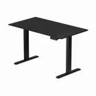 Profi elektromosan állítható magasságú íróasztal 120x80cm fekete | Dupla motor - Memória - USB - Nagy teherbírás | LVN System Control Pro