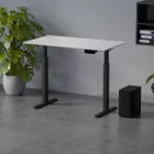 Profi elektromosan állítható magasságú íróasztal 138x67cm fehér | Dupla motor - Memória - USB - Nagy teherbírás | LVN System Control Pro