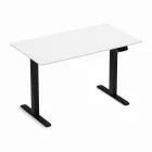 Profi elektromosan állítható magasságú íróasztal 138x67cm fehér | Dupla motor - Memória - USB - Nagy teherbírás | LVN System Control Pro