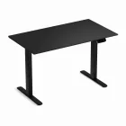 Profi elektromosan állítható magasságú íróasztal 138x67cm fekete | Dupla motor - Memória - USB - Nagy teherbírás | LVN System Control Pro