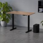 Elektromosan állítható magasságú íróasztal 120x67cm Craft tölgy / fekete | LVN System Control Flex+