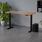 Elektromosan állítható magasságú íróasztal 138x67cm Craft tölgy / fekete | LVN System Control Flex+