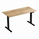 Elektromosan állítható magasságú íróasztal 138x67cm Craft tölgy / fekete | LVN System Control Flex+